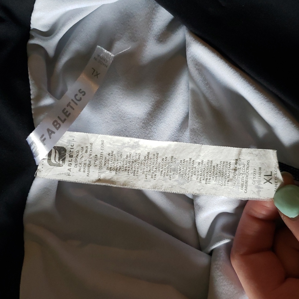 Fabletics Paint Splatter Mesh Overlay Side Slit A… - image 4